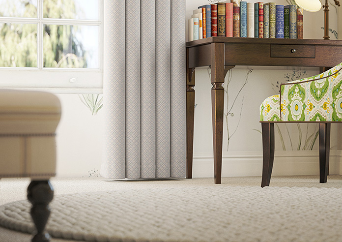 Rae Trellis, Wedgewood - Made to Measure Curtains - Image 5